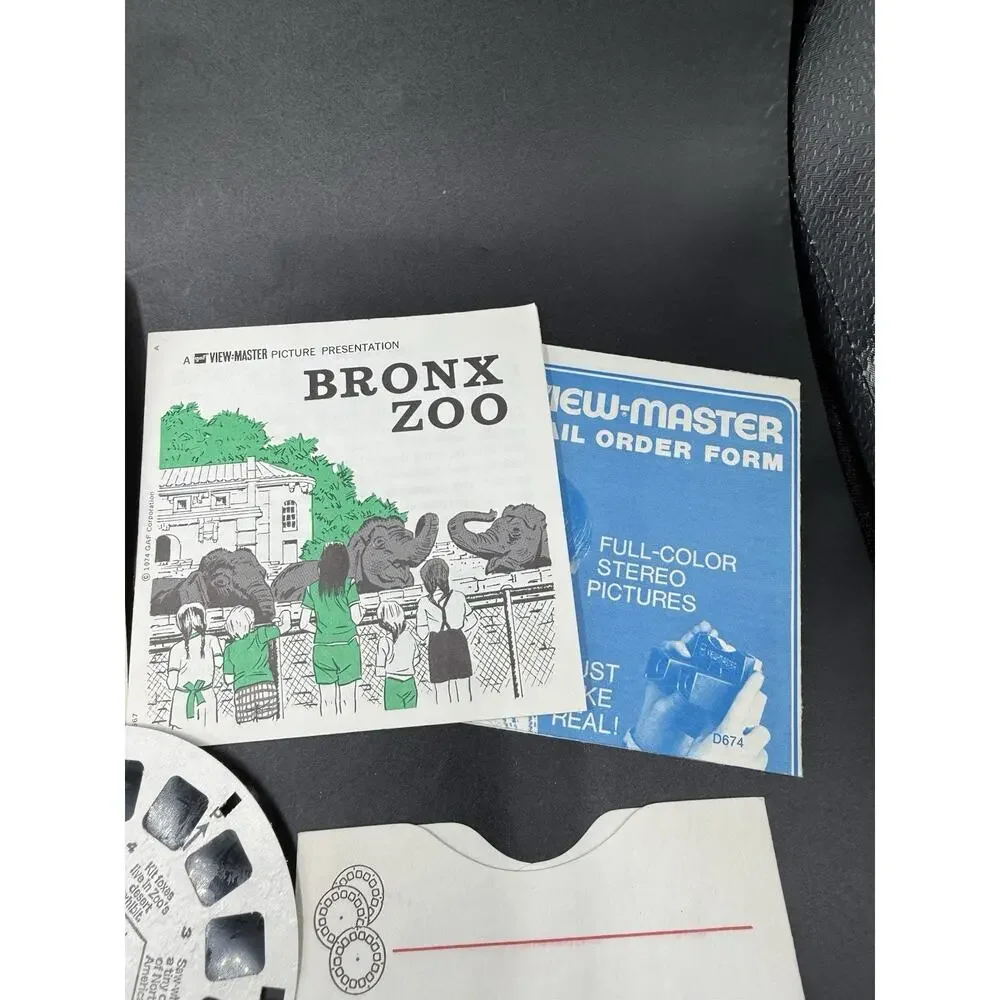 1974 View-Master THE BRONX ZOO New York City A667 -3 Reel Set & Booklet Complete